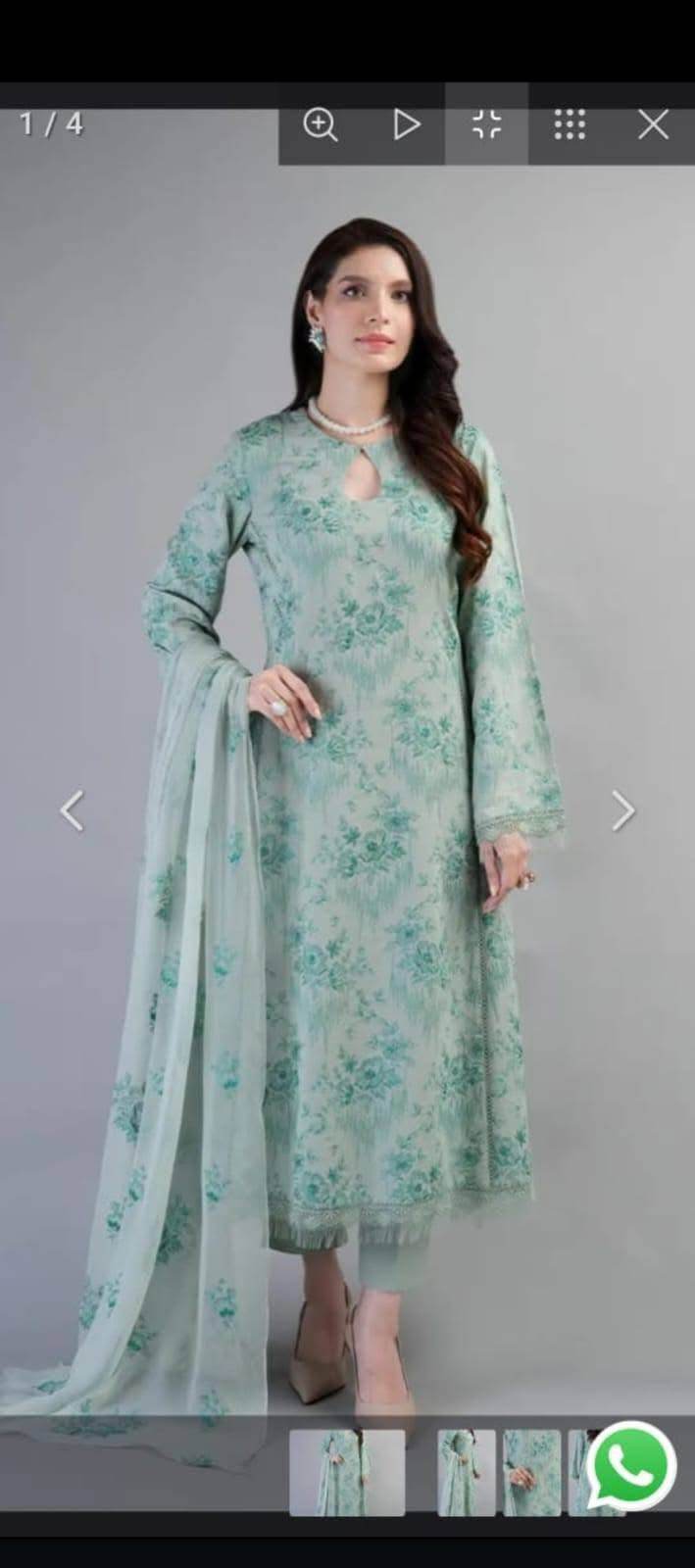 Bareeze karandi 3 piece - Andaz By Uneza Fazeel