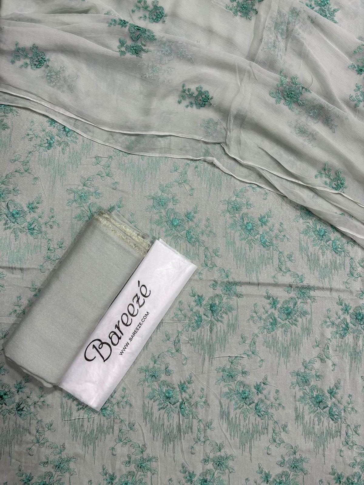 Bareeze karandi 3 piece - Andaz By Uneza Fazeel