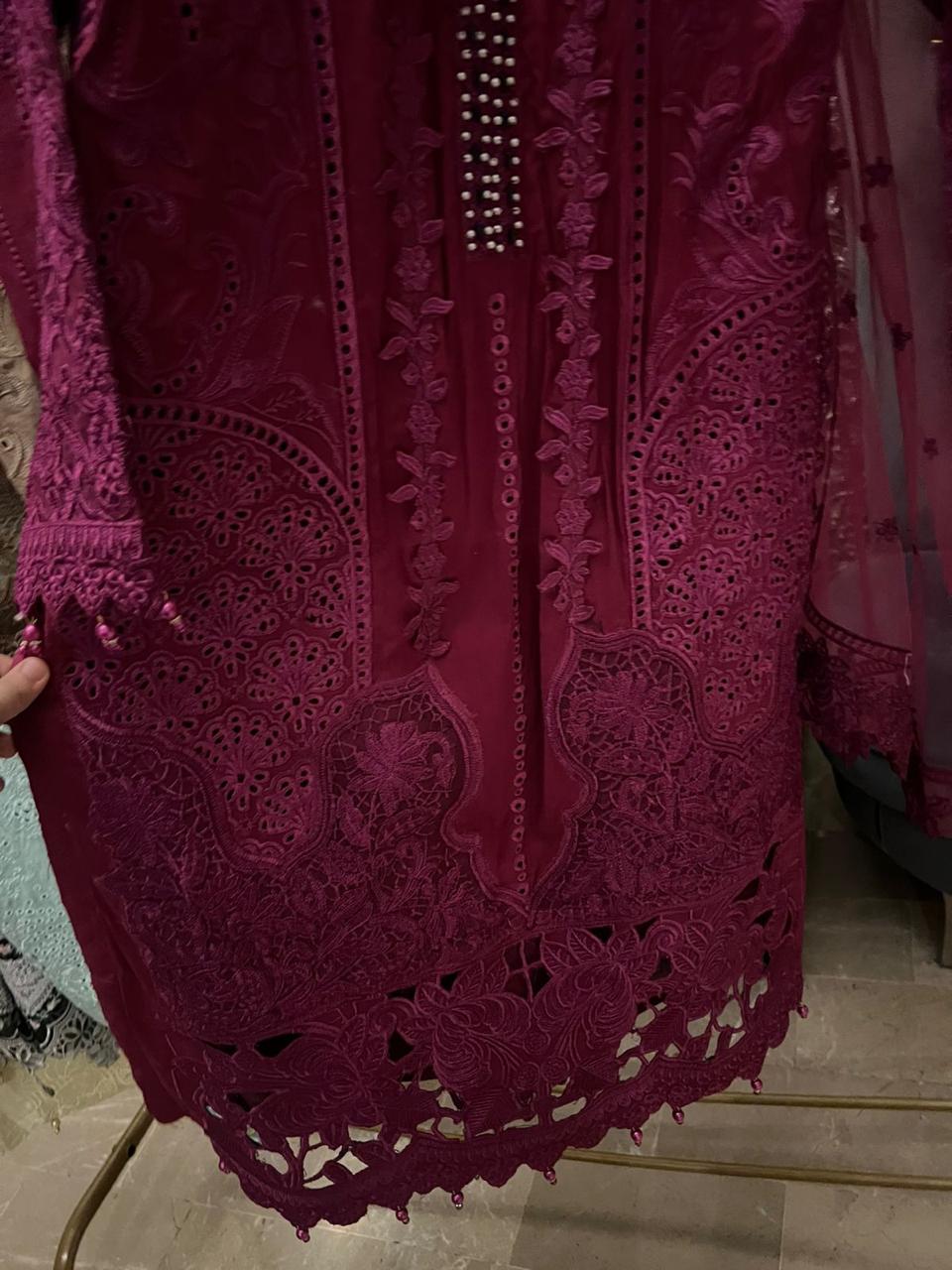 Lawn luxury embroidered 3 piece