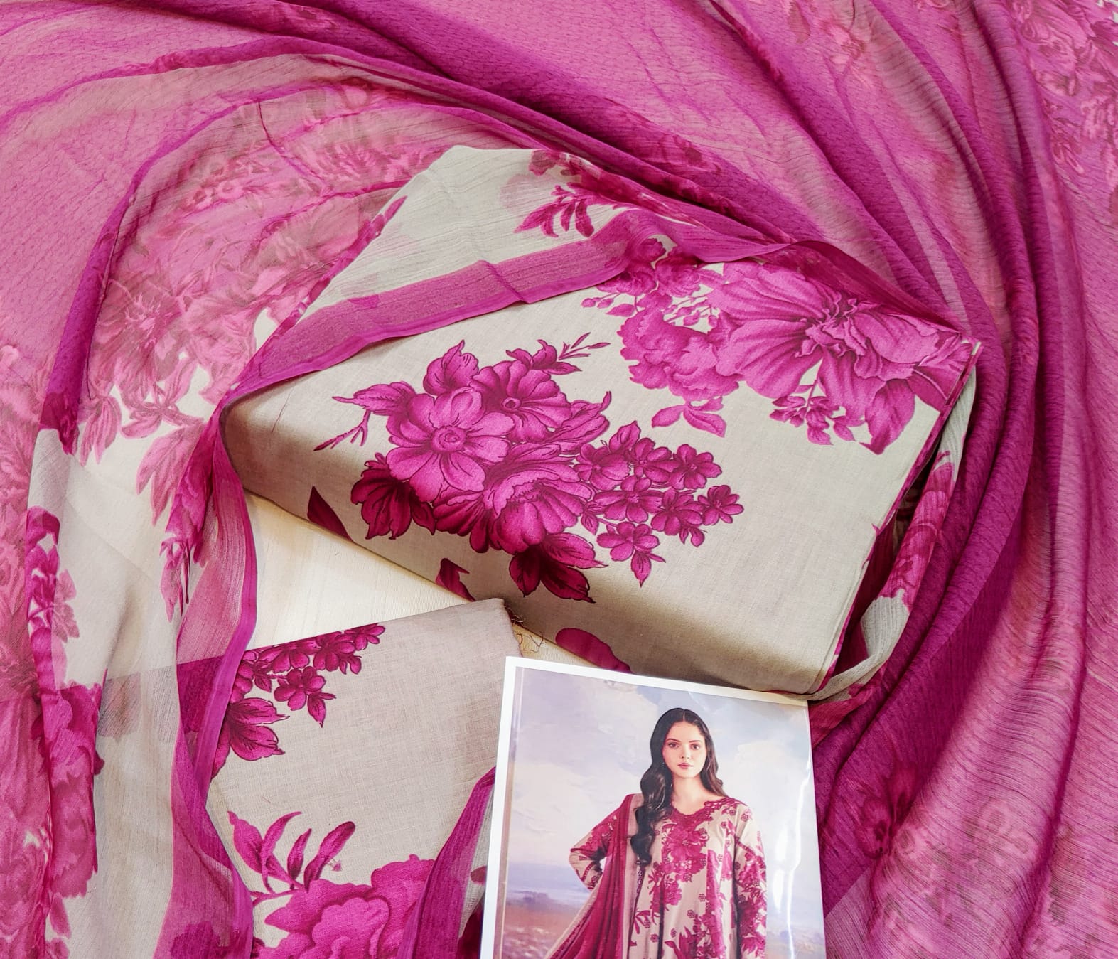 Printed 3pc lawn collection of 2025 vol.11