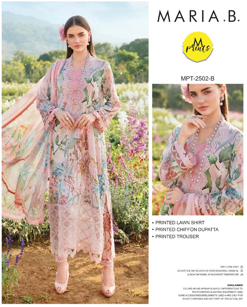 Printed 3pc lawn collection of 2025 vol.11