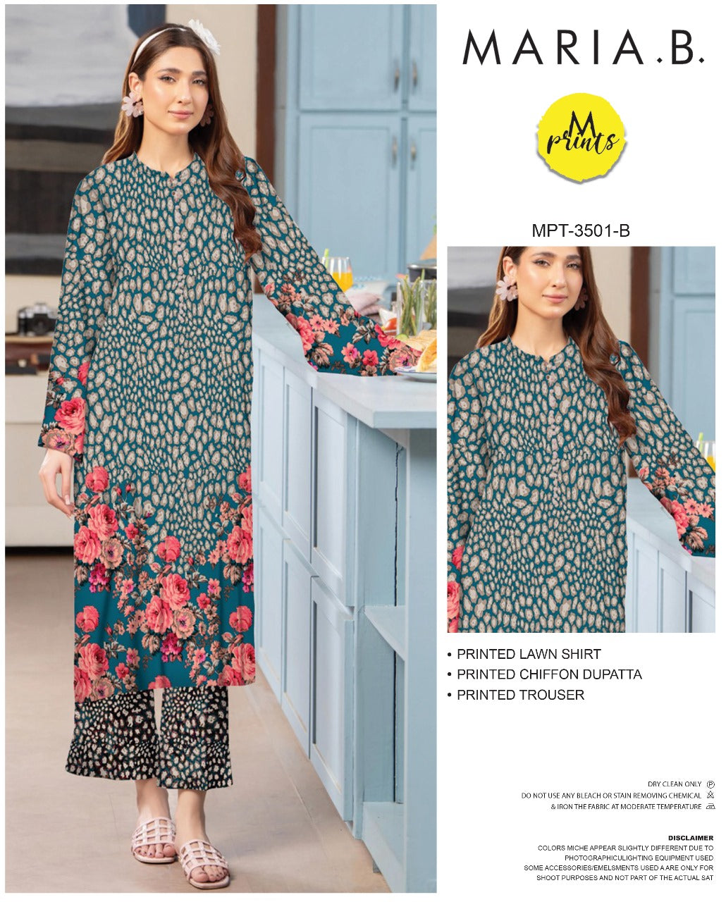 Printed 3pc lawn collection of 2025 vol.11
