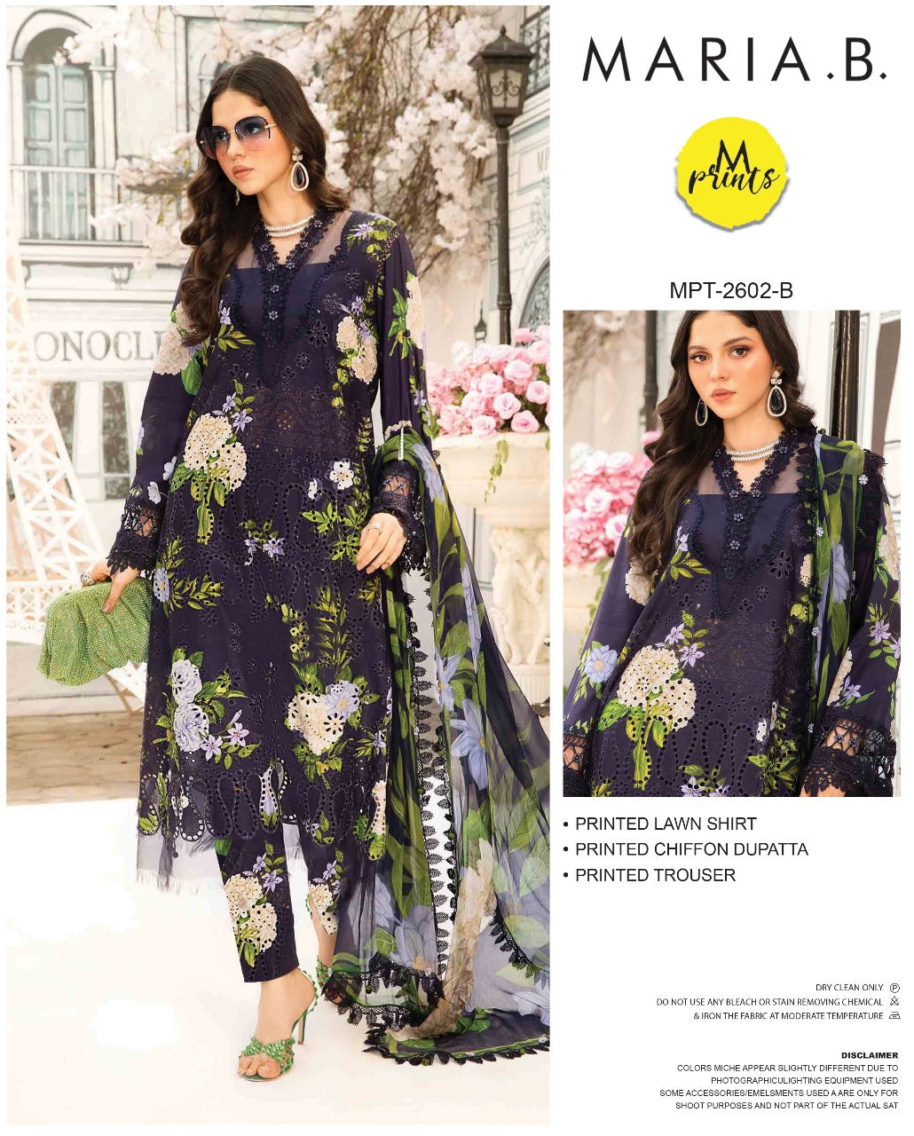 Printed 3pc lawn collection of 2025 vol.11