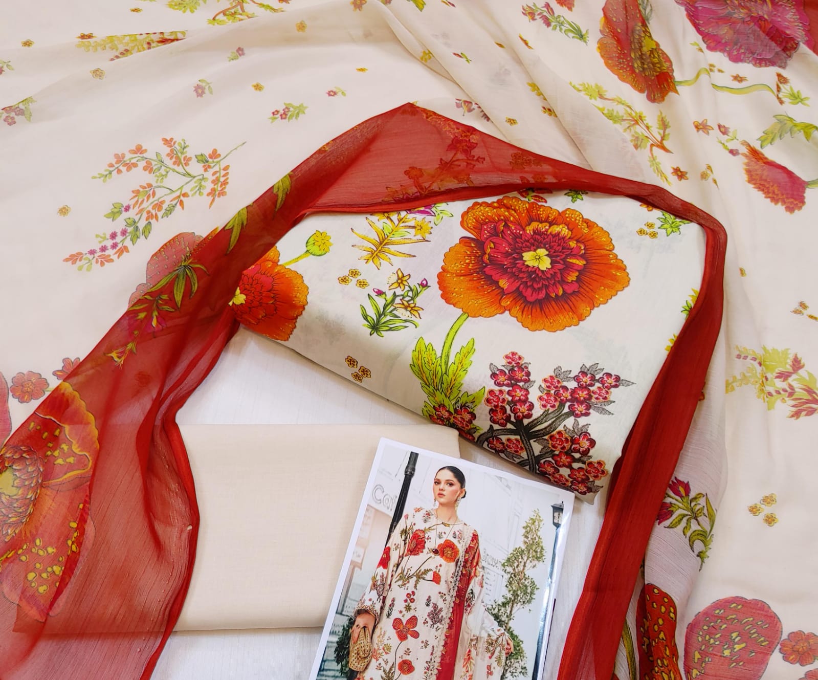 Printed 3pc lawn collection of 2025 vol.11