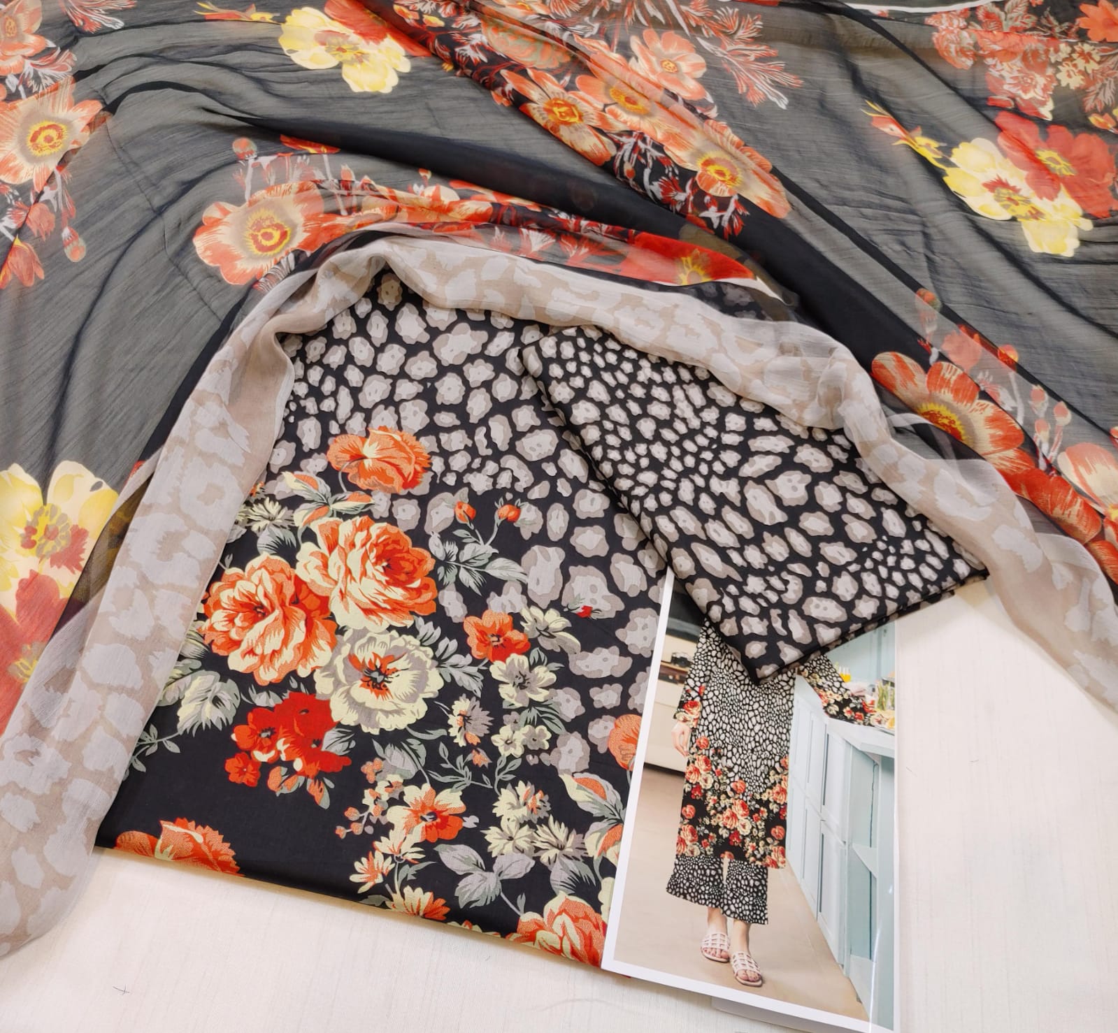 Printed 3pc lawn collection of 2025 vol.11