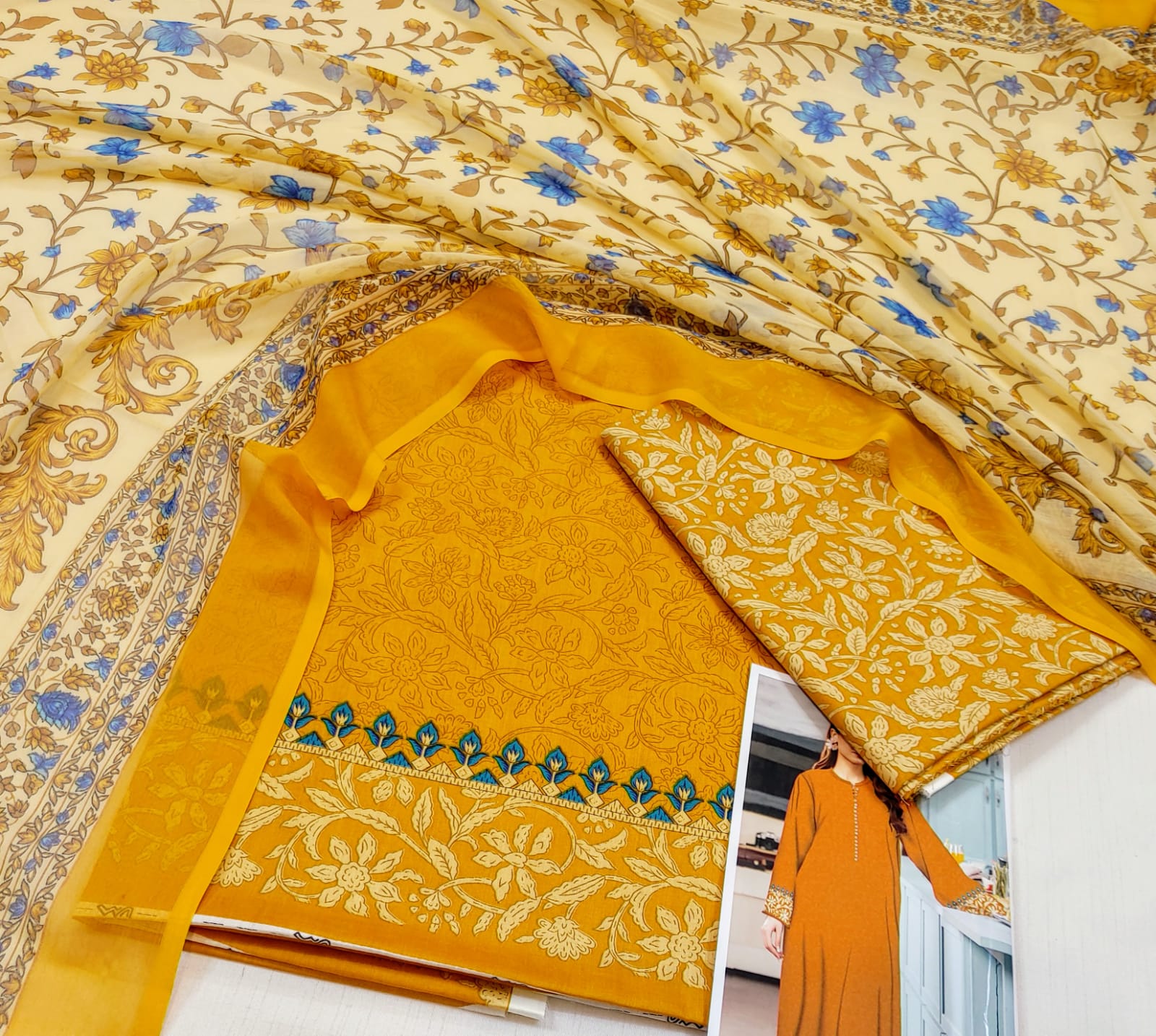 Printed 3pc lawn collection of 2025 vol.11