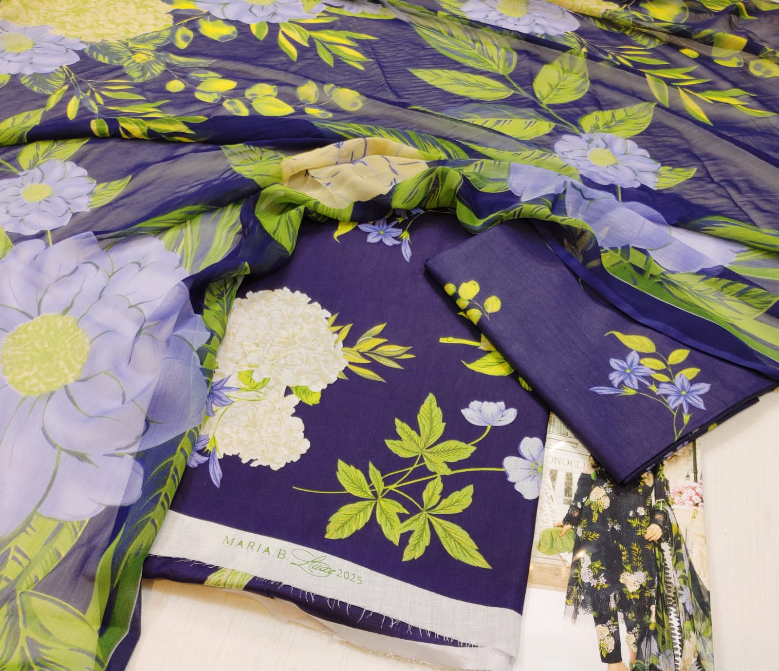 Printed 3pc lawn collection of 2025 vol.11