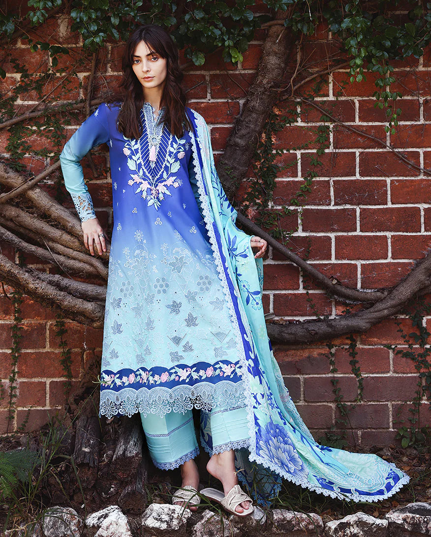 Mushq Solace Ombre Luxury Lawn - Moonlit Ease