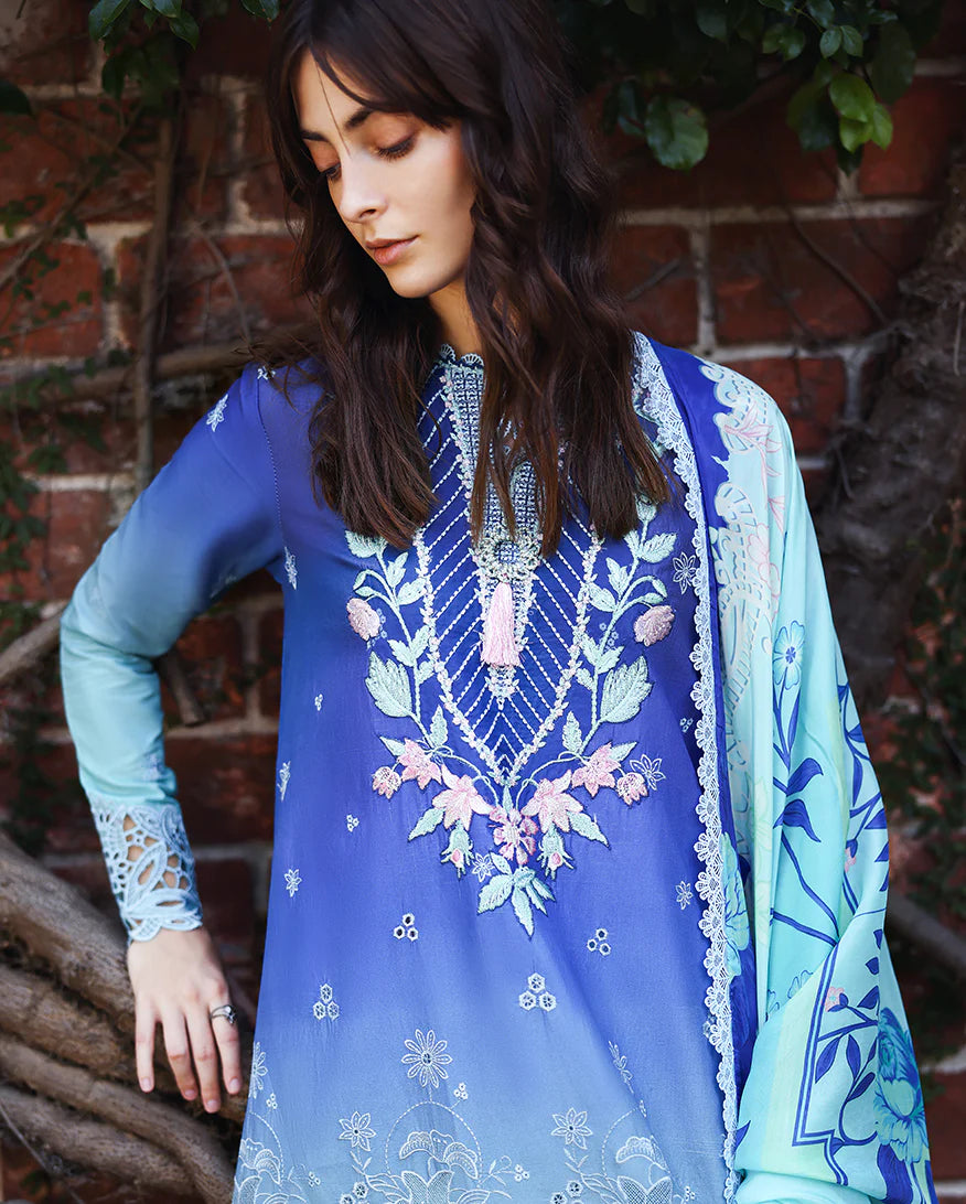 Mushq Solace Ombre Luxury Lawn - Moonlit Ease