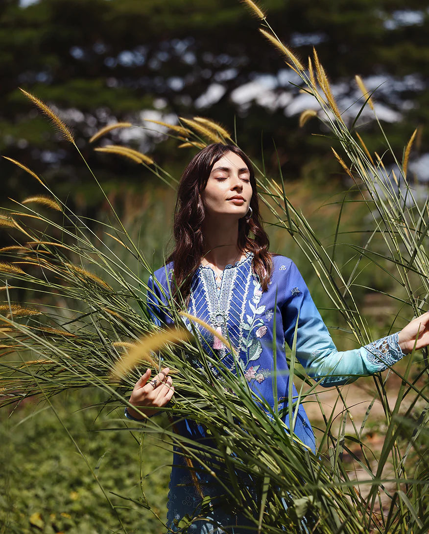 Mushq Solace Ombre Luxury Lawn - Moonlit Ease