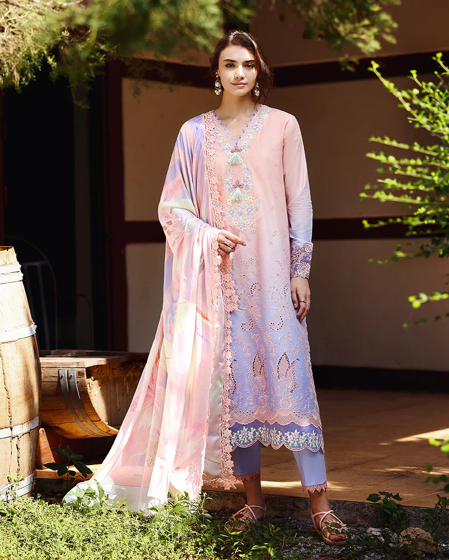 Mushq Solace Ombre Luxury Lawn - Morning Veil
