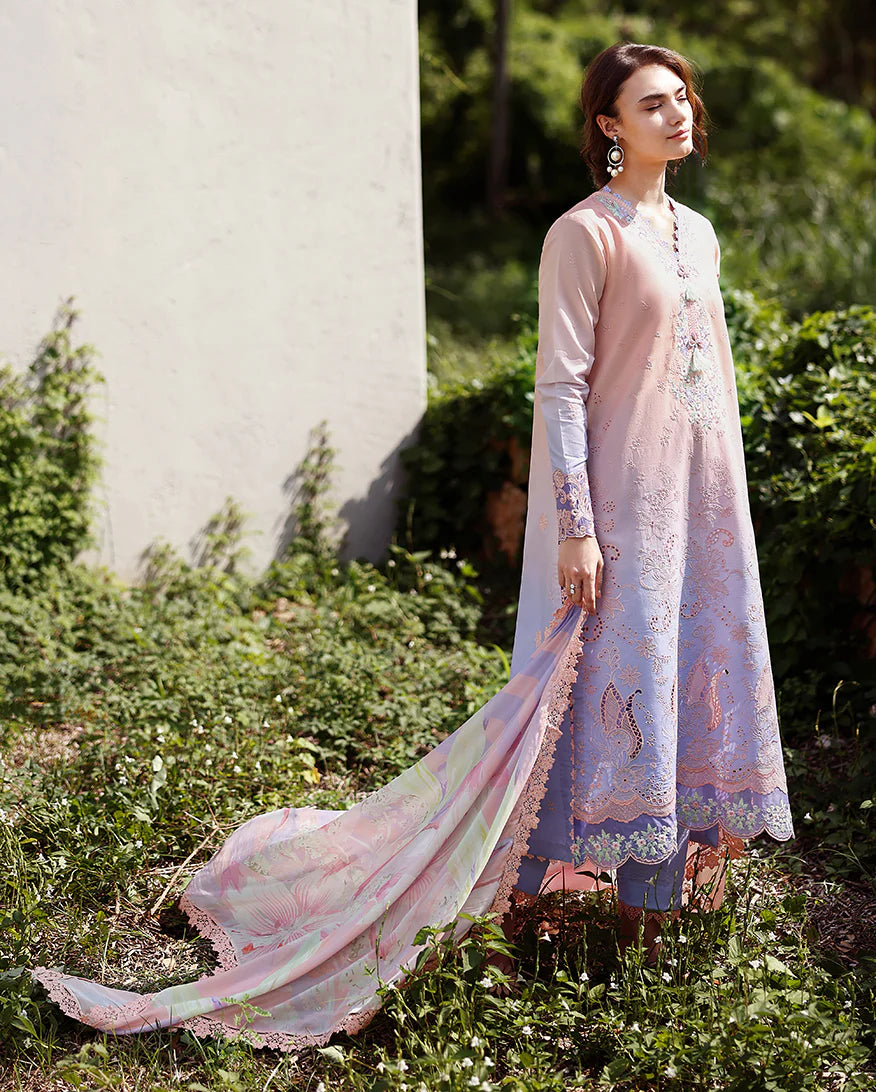 Mushq Solace Ombre Luxury Lawn - Morning Veil