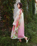 Mushq Solace Ombre Luxury Lawn - Petal Pull