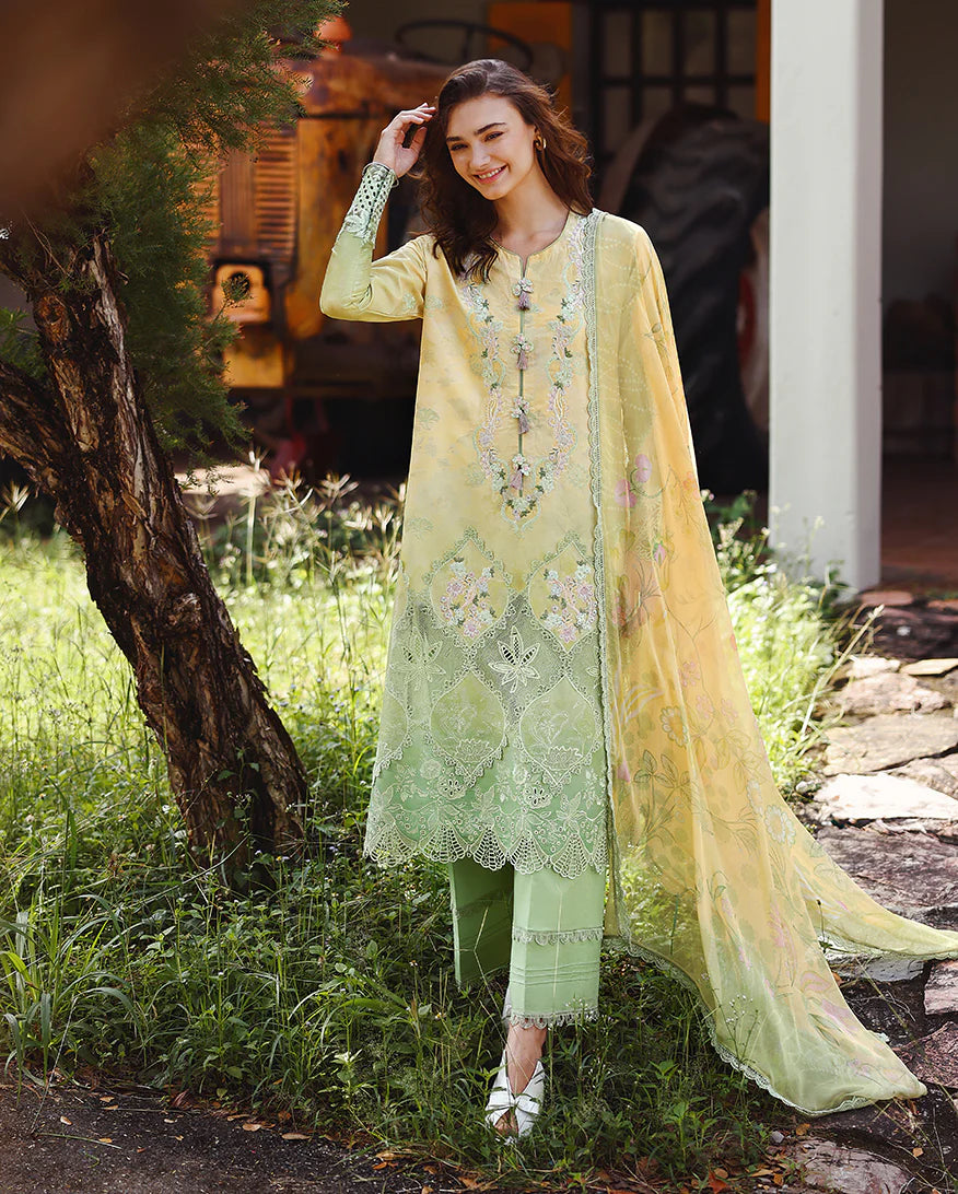 Mushq Solace Ombre Luxury Lawn - Quiet Bloom