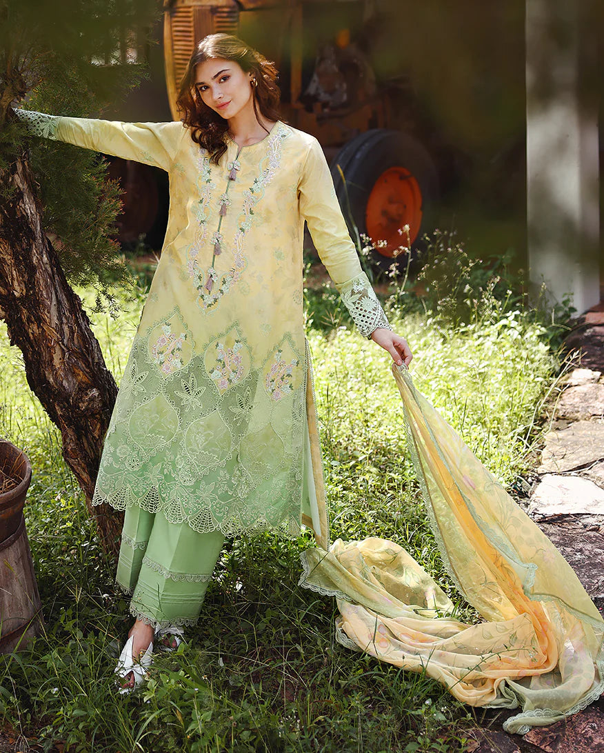 Mushq Solace Ombre Luxury Lawn - Quiet Bloom