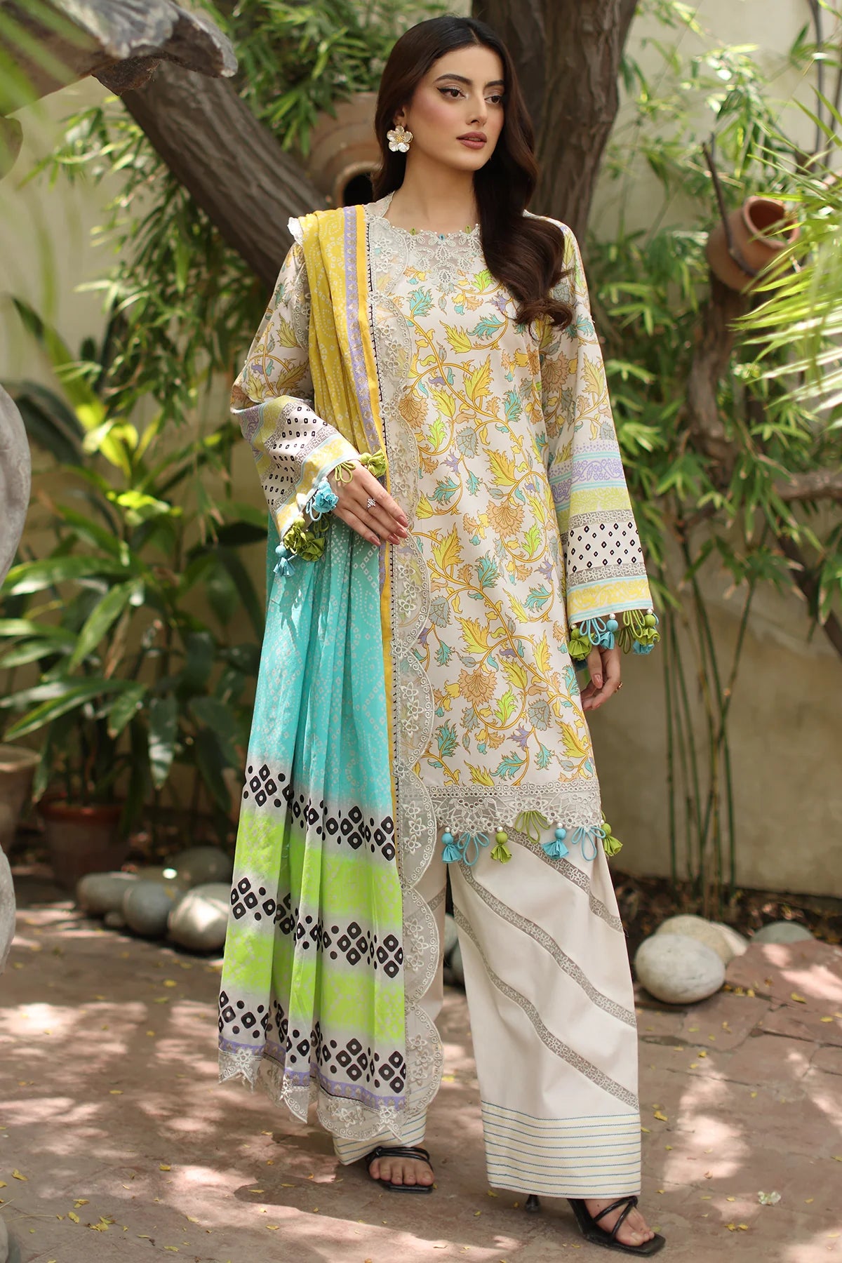 Charizma Range 3-PC Unstitched Embroidered Lawn 05