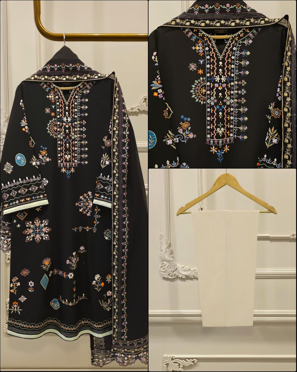 3 piece - embroidered lawn suit s111967