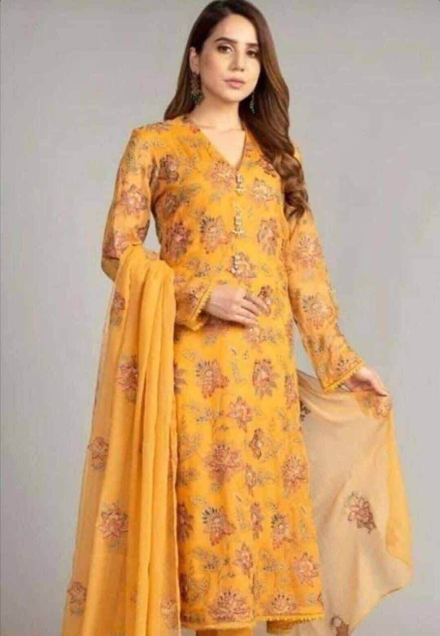 Bareeze karandi 3 piece - Andaz By Uneza Fazeel