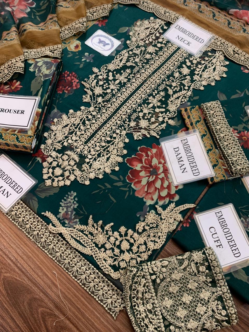 Zainab PRINTED LAWN FRONT WITH HEAVY EMBROIDERED