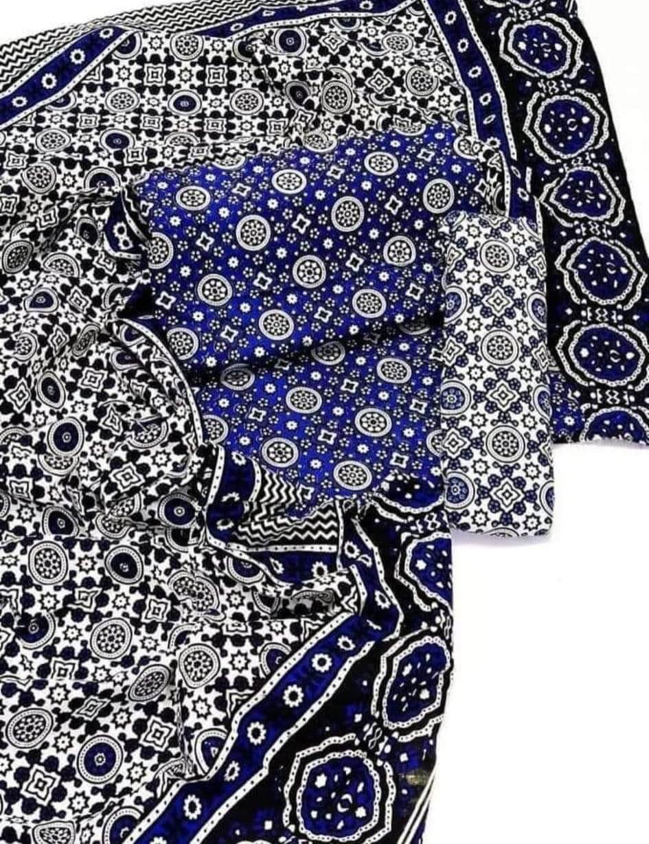 Ajrak Print Suit - Andaz By Uneza Fazeel