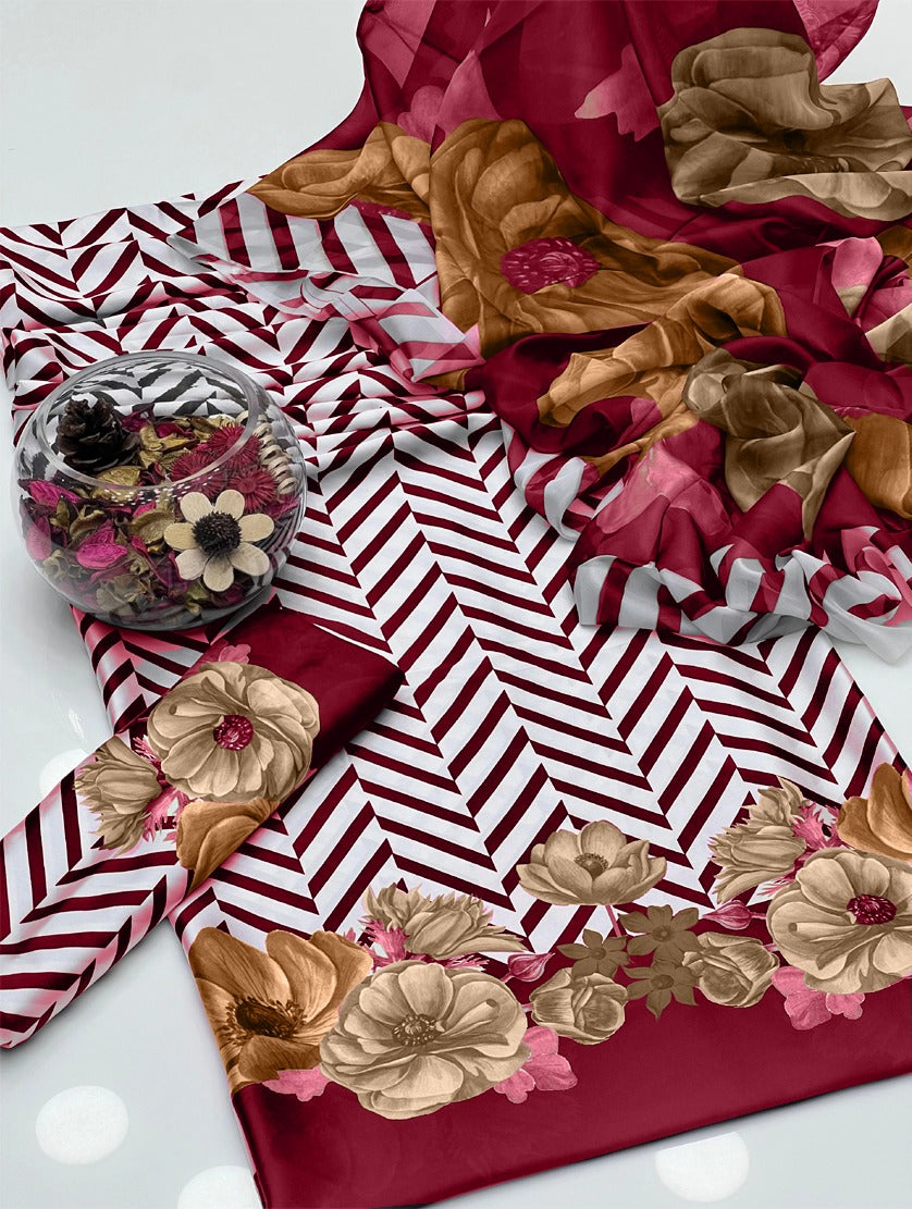 DIGITAL PRINT TIE & DYE SHAMOZ SILK SHIRT