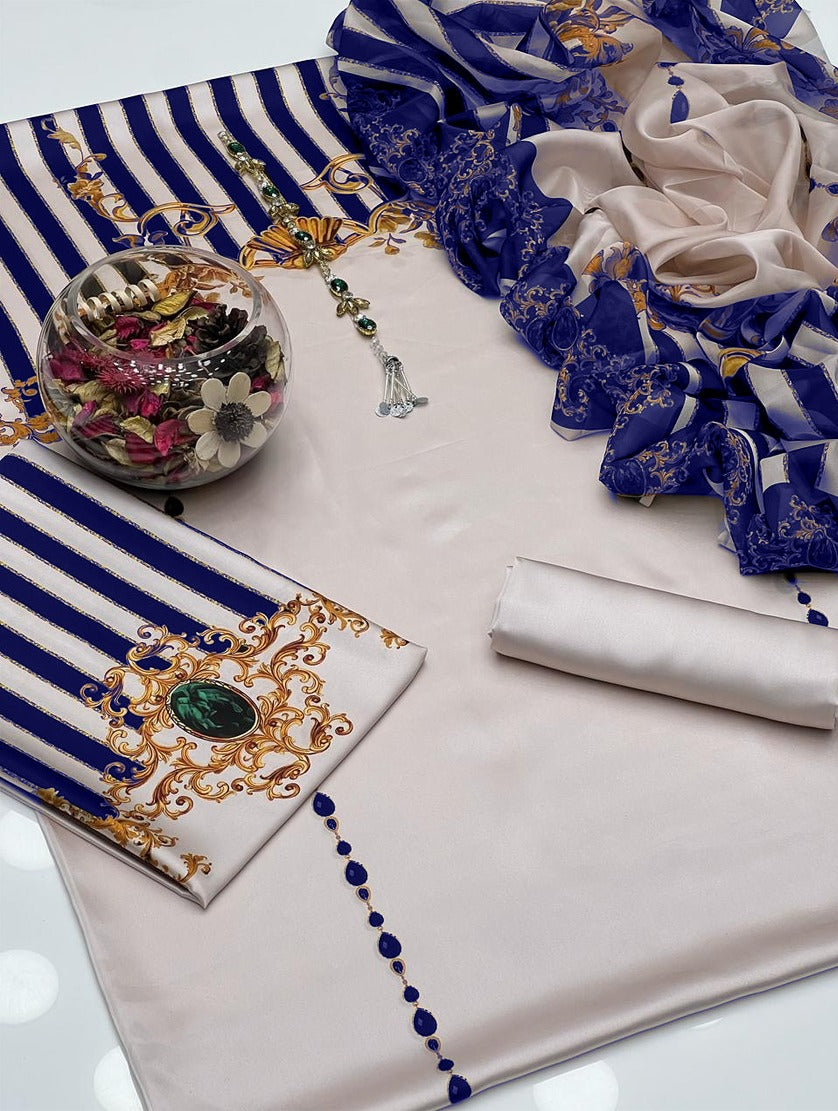 DIGITAL PRINT TIE & DYE SHAMOZ SILK SHIRT