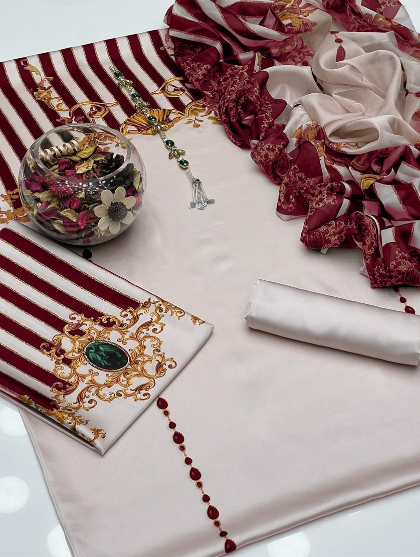 DIGITAL PRINT TIE & DYE SHAMOZ SILK SHIRT