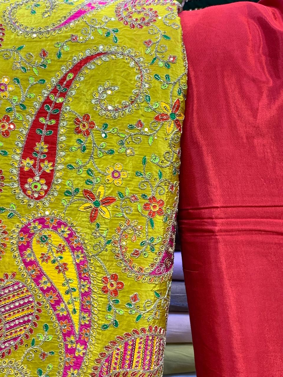 PURE CREPE SILK FABRIC 2Pc