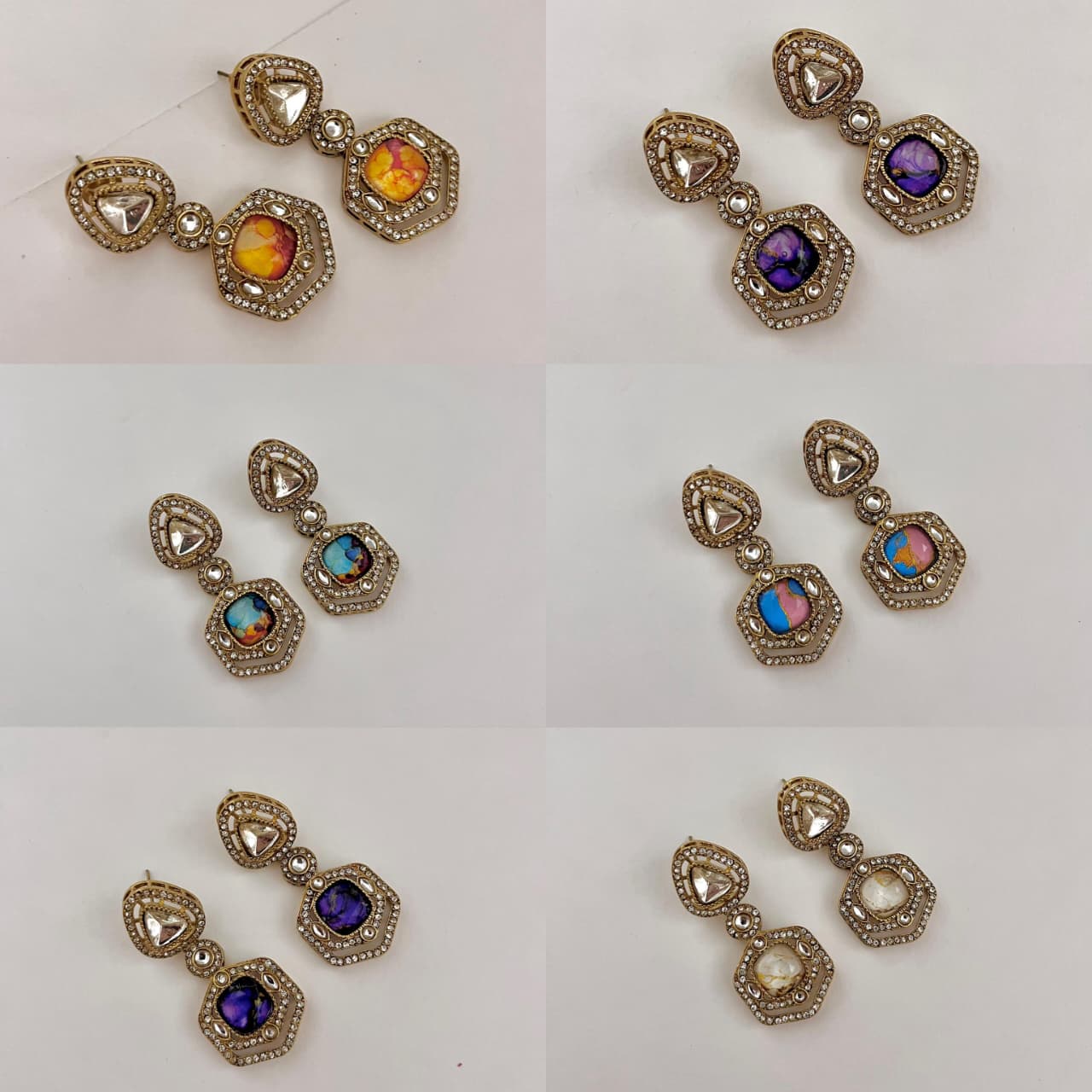 Indian Made Mehndi Polish Earings