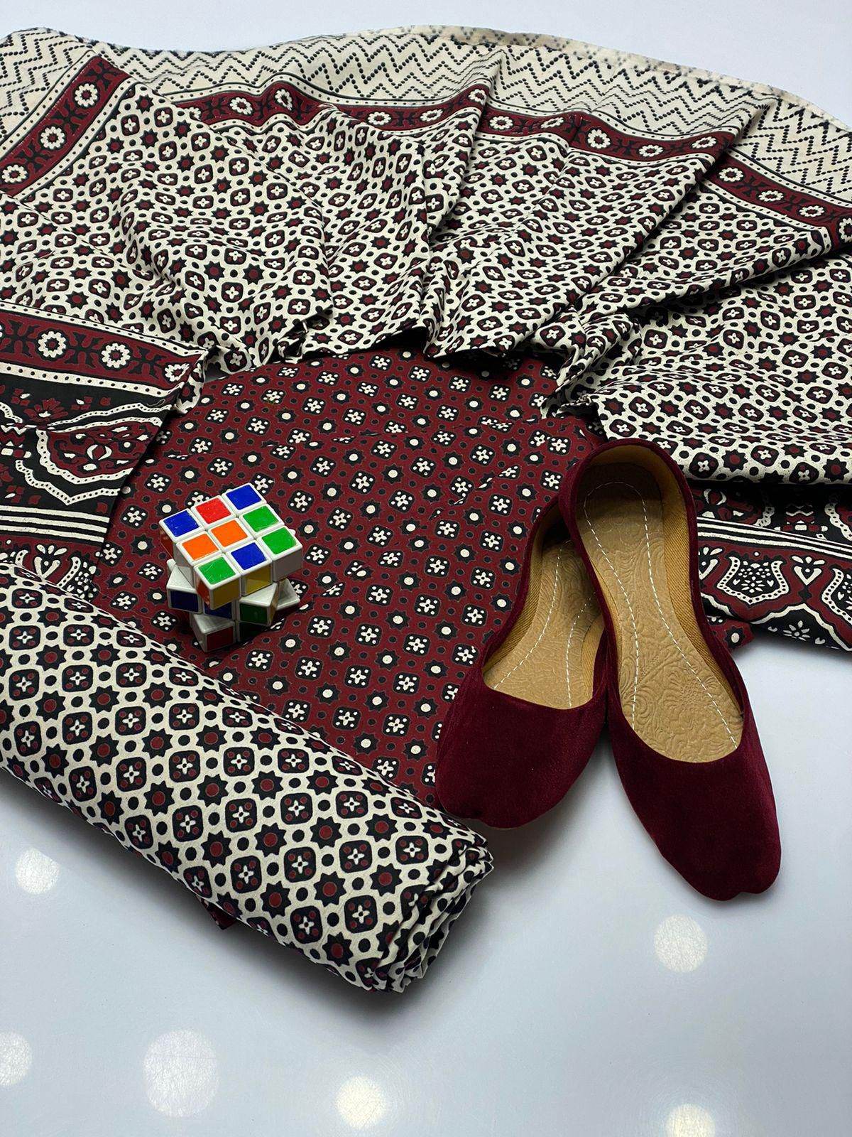 Ajrak Dress Pc - Andaz By Uneza Fazeel