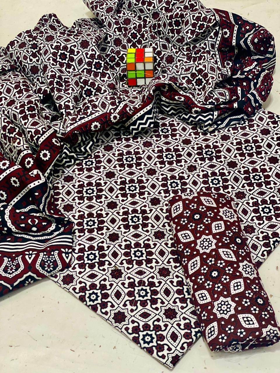 Ajrak Dress Pc - Andaz By Uneza Fazeel