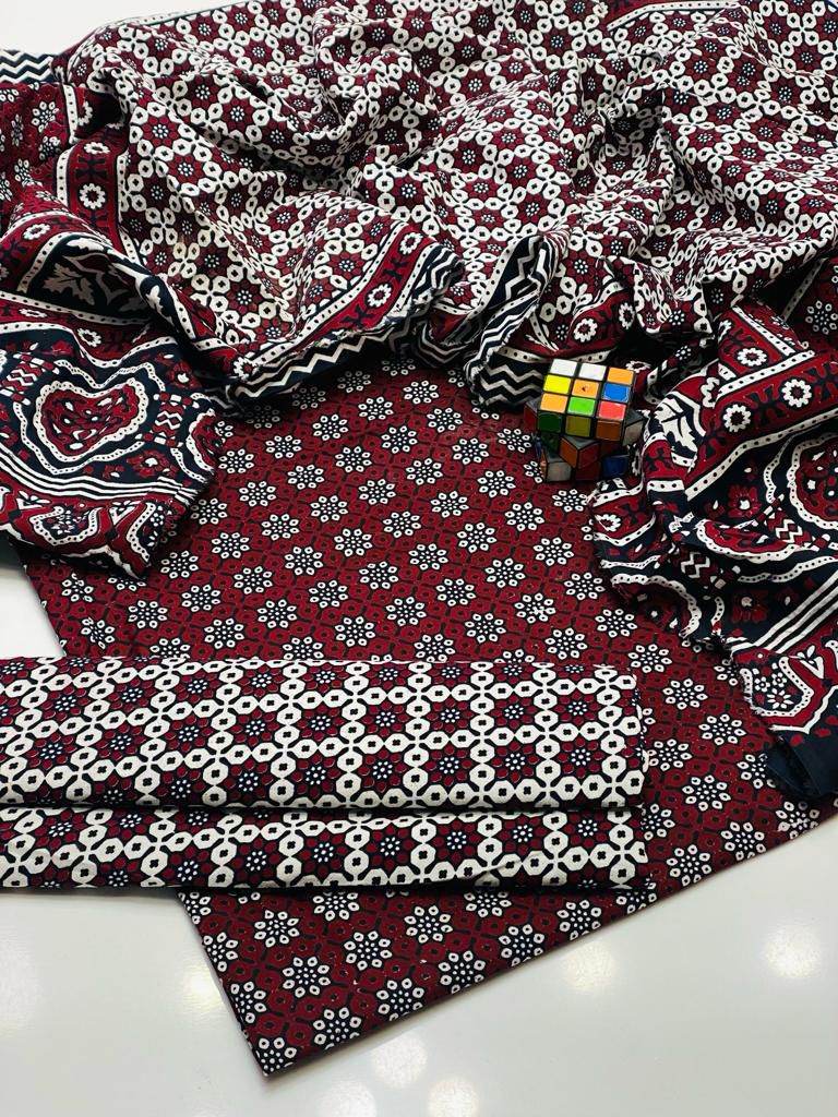 Ajrak Dress Pc - Andaz By Uneza Fazeel