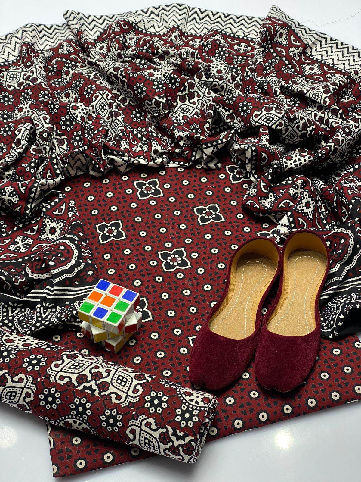 Ajrak Dress Pc - Andaz By Uneza Fazeel