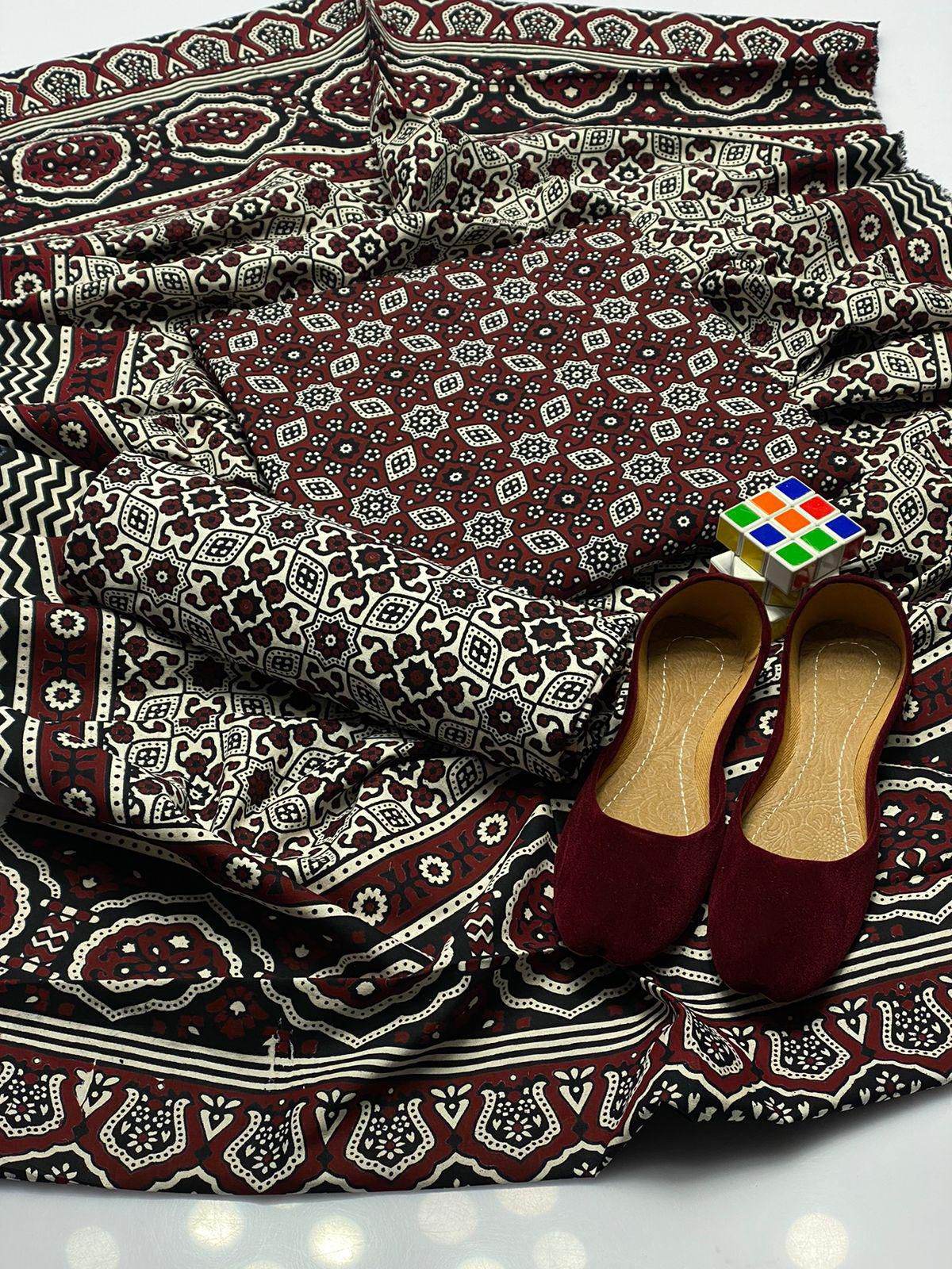 Ajrak Dress Pc - Andaz By Uneza Fazeel