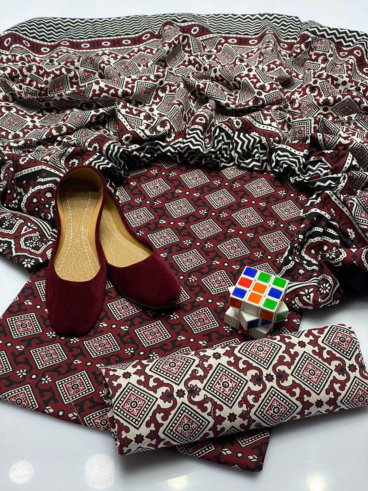 Ajrak Dress Pc - Andaz By Uneza Fazeel