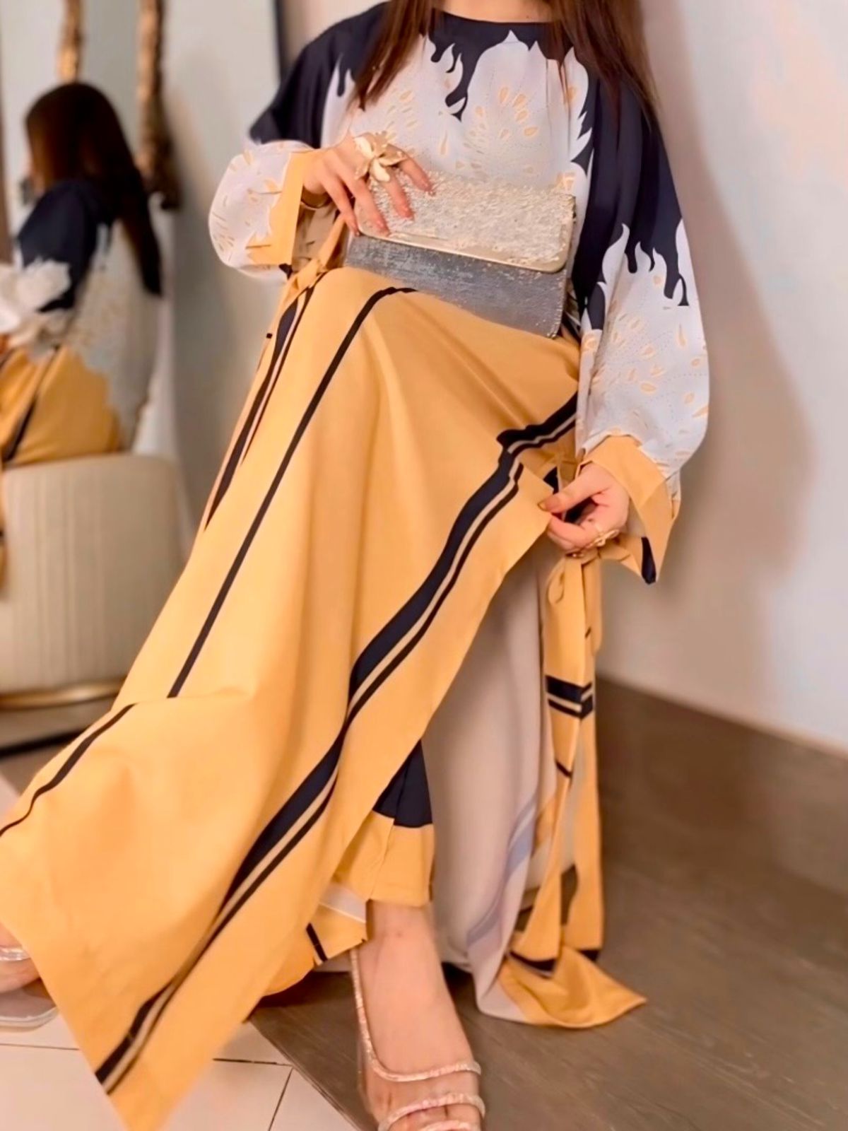 Swisssilk Printed Stiched 2 Pieces Co-ords