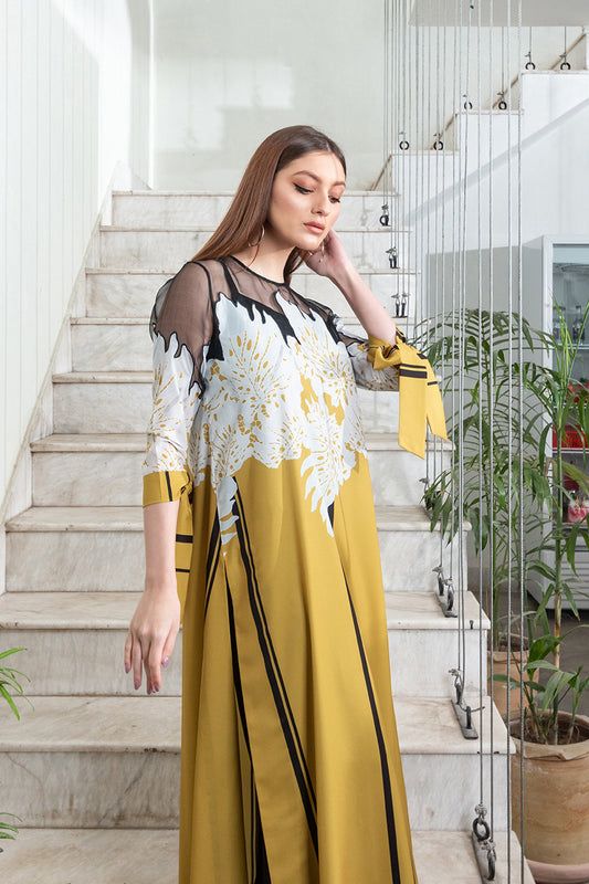 Swisssilk Printed Stiched 2 Pieces Co-ords