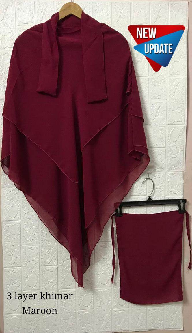 3PCS LAYER HIJAB SET - Andaz By Uneza Fazeel