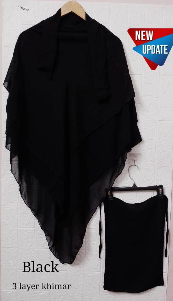 3PCS LAYER HIJAB SET - Andaz By Uneza Fazeel
