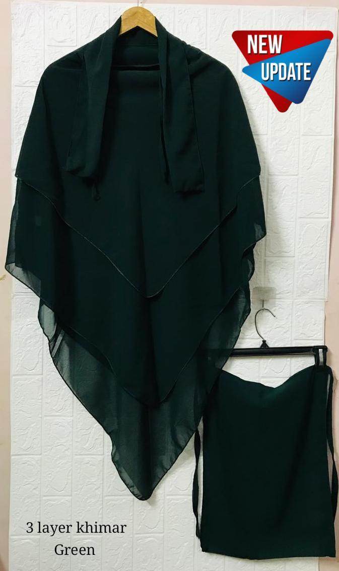 3PCS LAYER HIJAB SET - Andaz By Uneza Fazeel