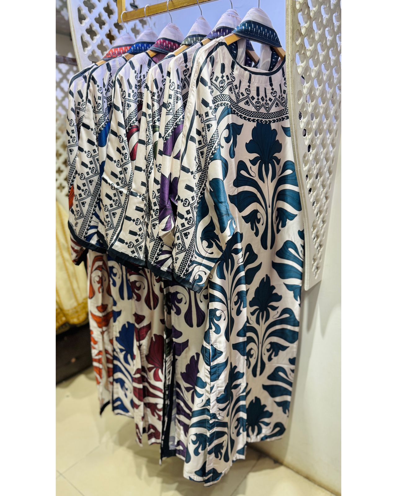 Silk Digital Print Kaftaan