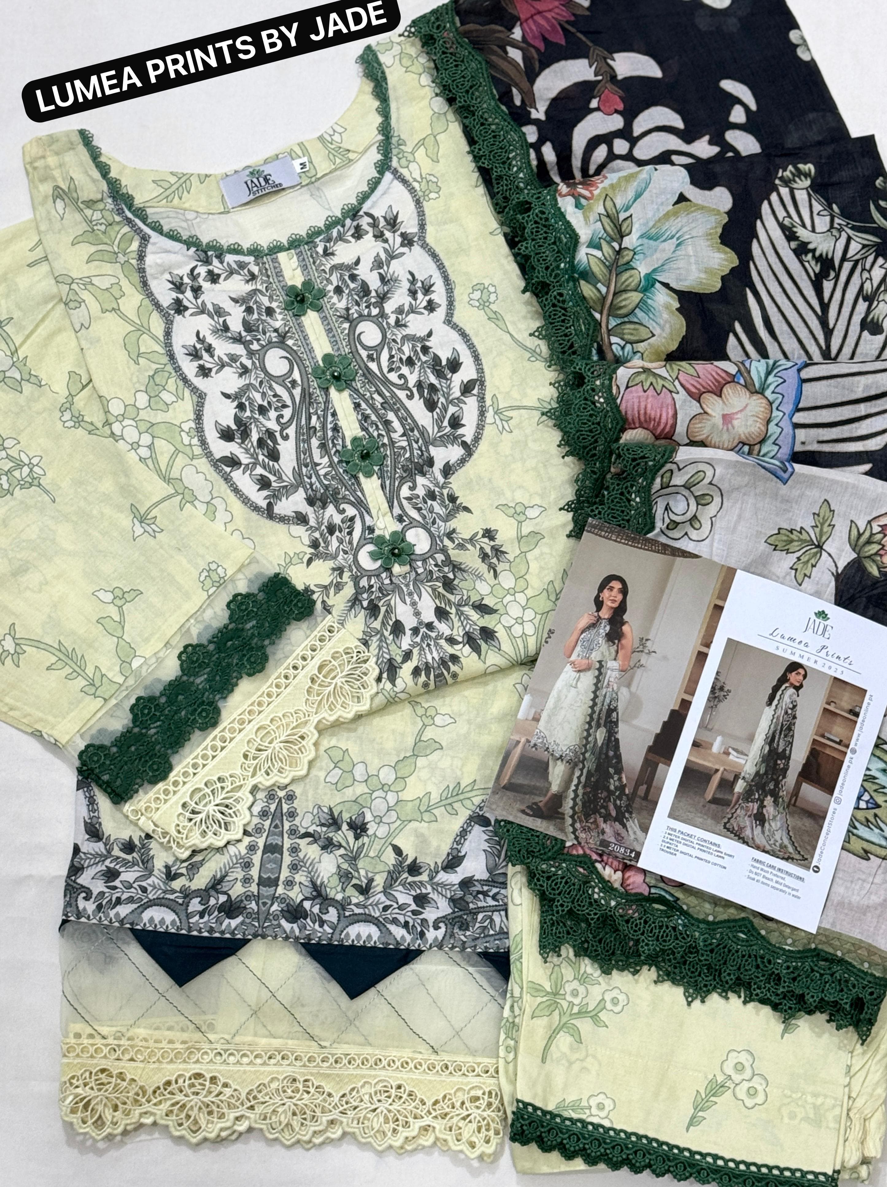 Digital Printed Lawn dupatta Along 4 Side Lace.