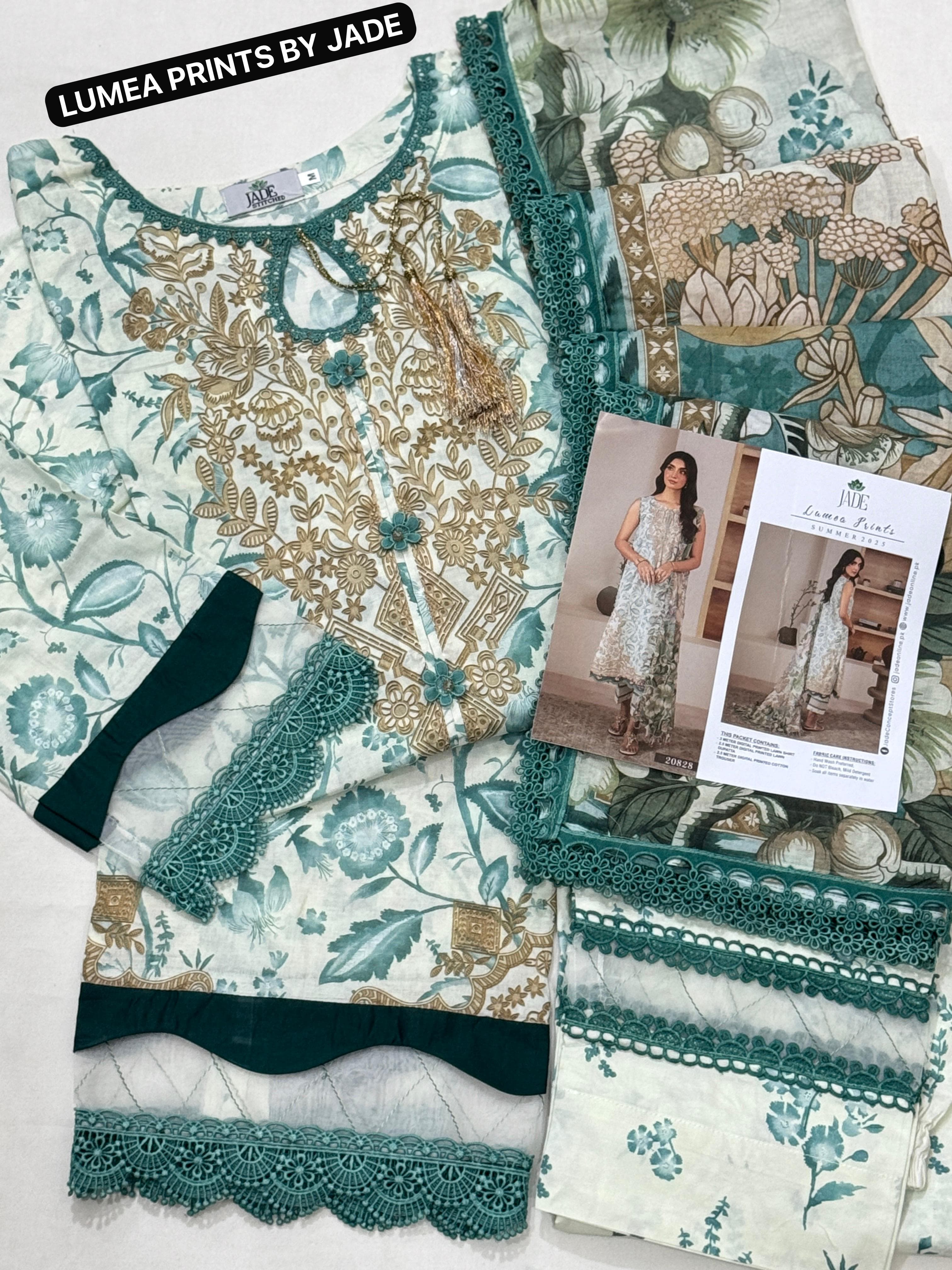 Digital Printed Lawn dupatta Along 4 Side Lace.