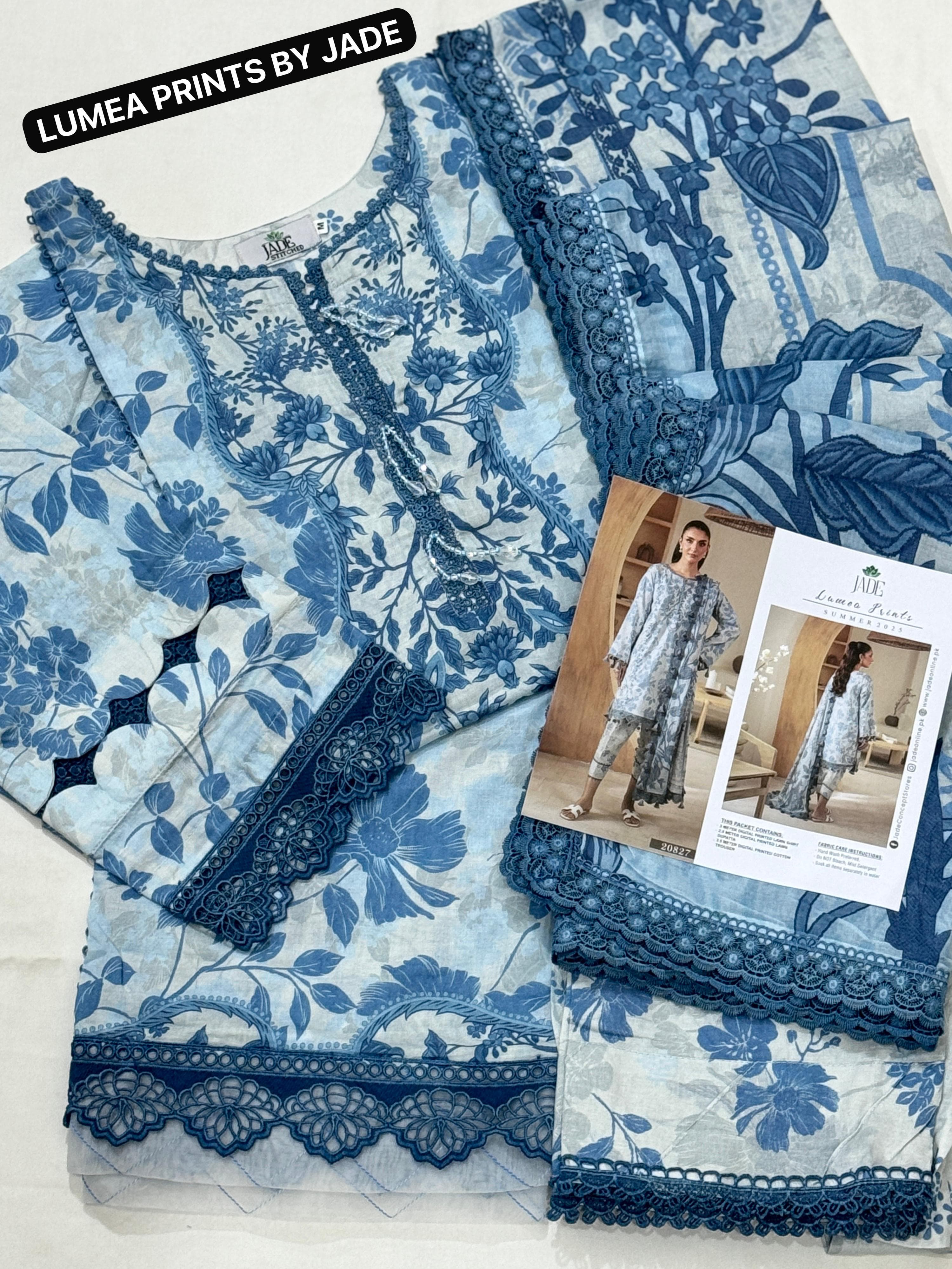 Digital Printed Lawn dupatta Along 4 Side Lace.