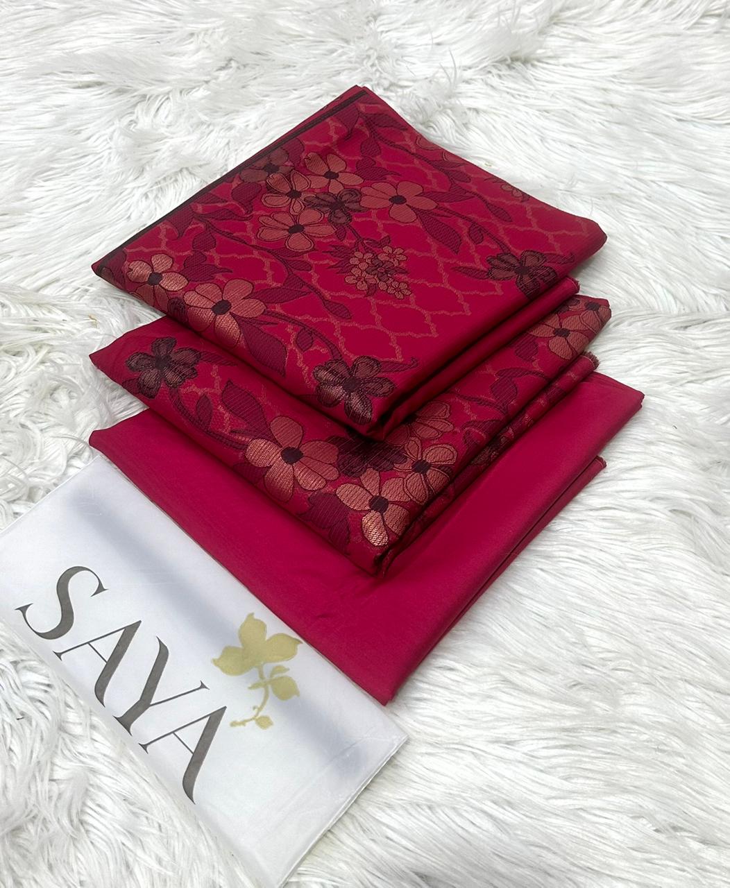 Viscose Saya Three piece