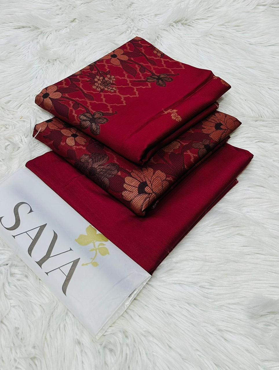 Viscose Saya Three piece