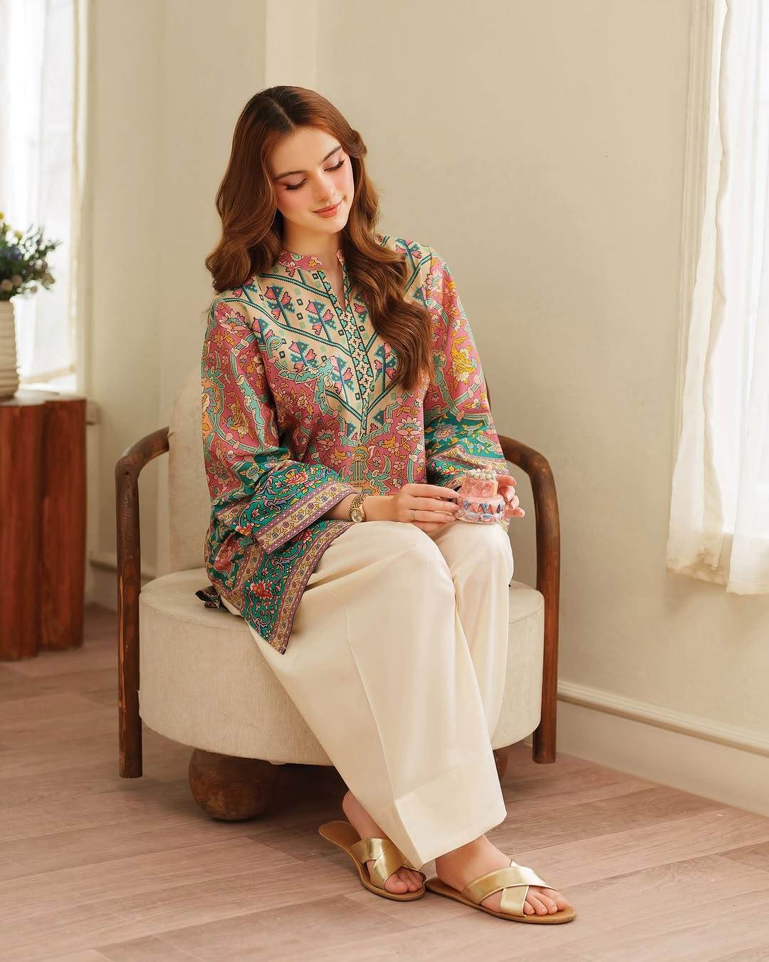 AYRA DIGITAL CO-ORD 2PC (FARSHI) - Andaz By Uneza Fazeel