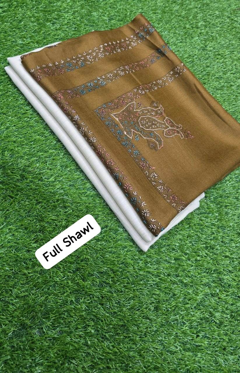 3Pc Suit With Full Size Hand Work Shawl - Andaz By Uneza Fazeel