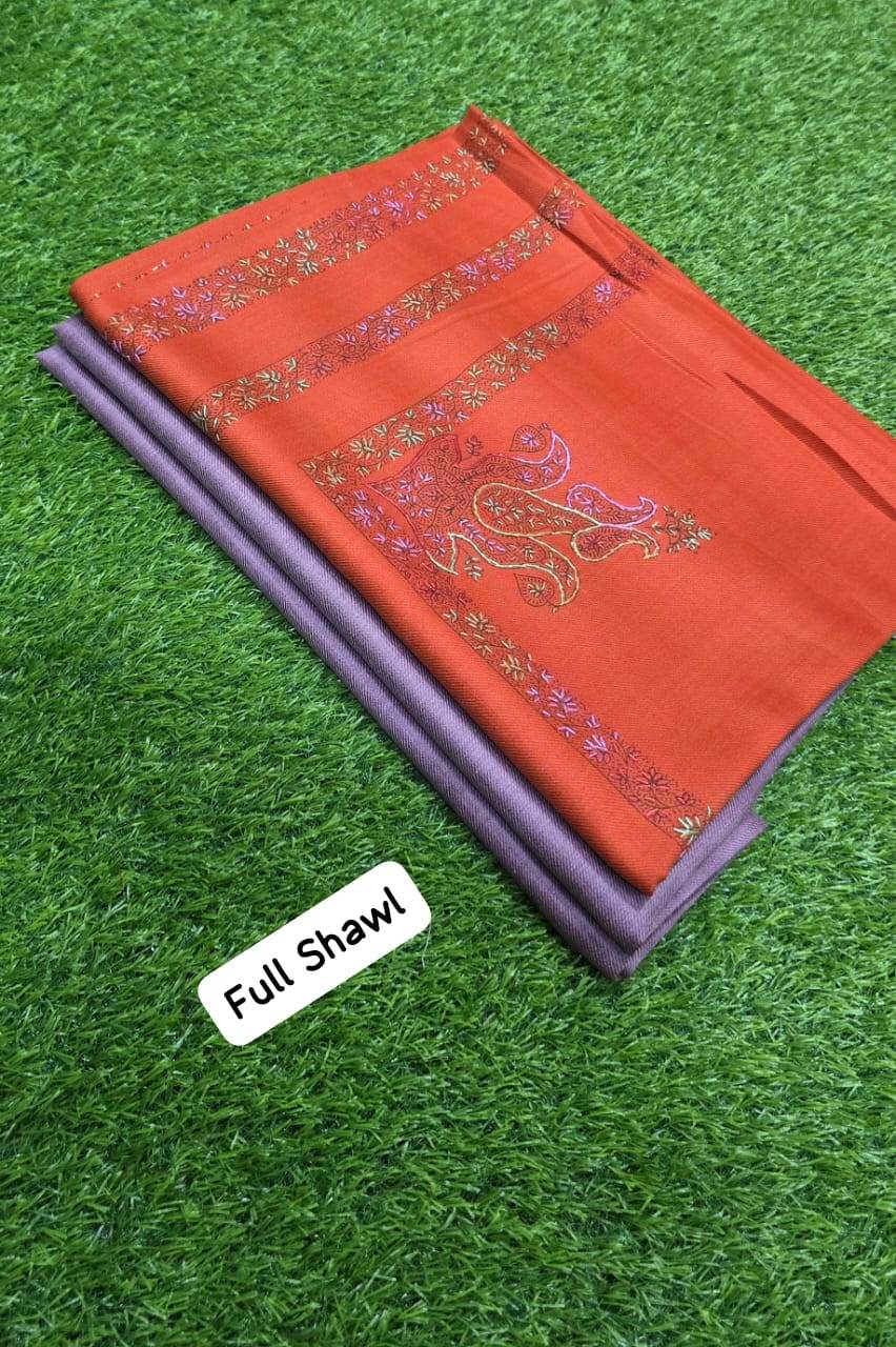 3Pc Suit With Full Size Hand Work Shawl - Andaz By Uneza Fazeel