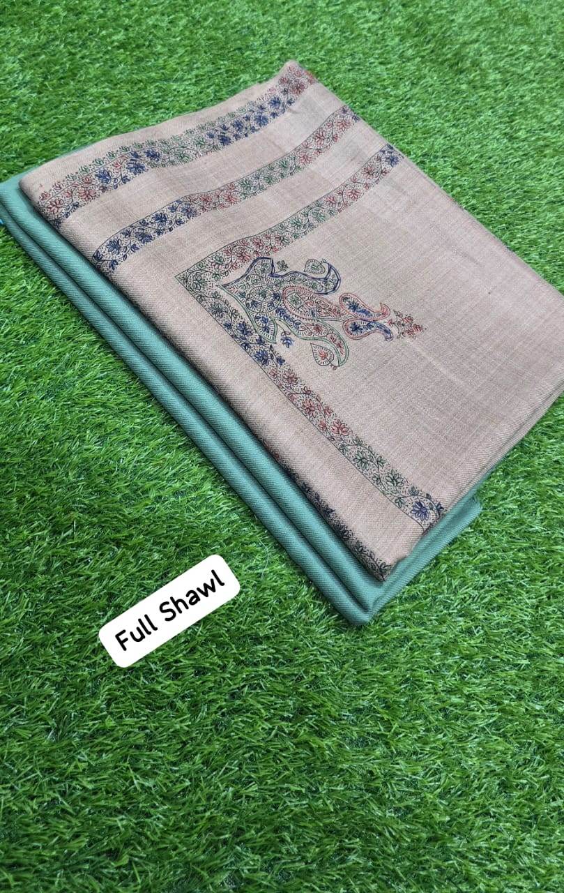 3Pc Suit With Full Size Hand Work Shawl - Andaz By Uneza Fazeel